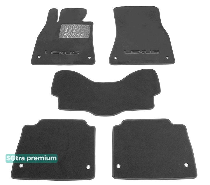 Sotra 06546-CH-GREY Interior mats Sotra two-layer gray for Lexus Ls (2006-2017), set 06546CHGREY