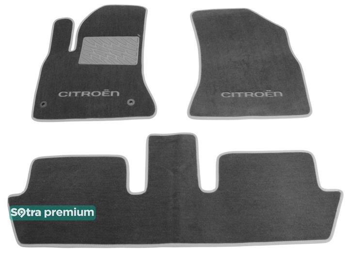 Sotra 06549-CH-GREY Interior mats Sotra two-layer gray for Citroen C4 picasso (2006-2013), set 06549CHGREY
