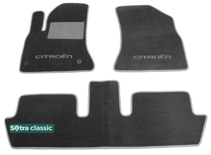 Sotra 06549-GD-GREY Interior mats Sotra two-layer gray for Citroen C4 picasso (2006-2013), set 06549GDGREY