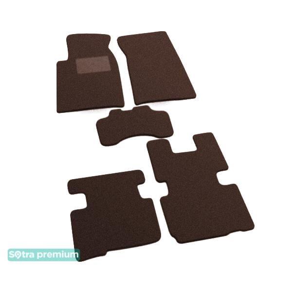 Sotra 06557-CH-CHOCO Interior mats Sotra two-layer brown for Ssang yong Rexton (2001-2006), set 06557CHCHOCO