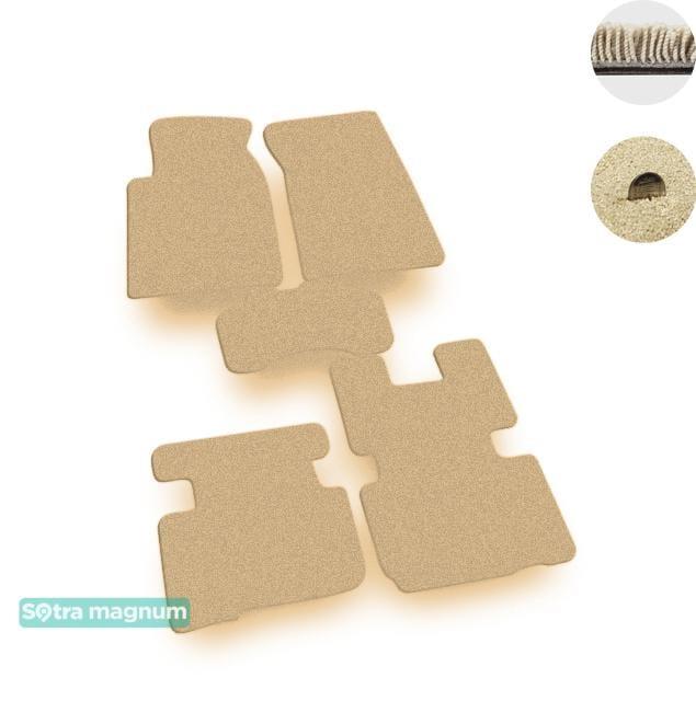 Sotra 06557-MG20-BEIGE Interior mats Sotra two-layer beige for Ssang yong Rexton (2001-2006), set 06557MG20BEIGE