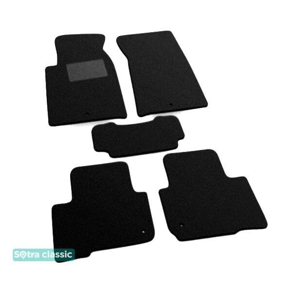 Sotra 06558-GD-BLACK Interior mats Sotra two-layer black for Ssang yong Rexton (2007-2012), set 06558GDBLACK