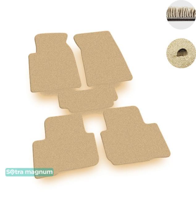 Sotra 06558-MG20-BEIGE Interior mats Sotra two-layer beige for Ssang yong Rexton (2007-2012), set 06558MG20BEIGE