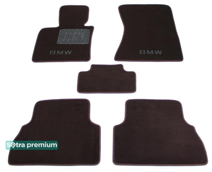 Sotra 06559-CH-CHOCO Interior mats Sotra two-layer brown for BMW X5 (2008-2013), set 06559CHCHOCO