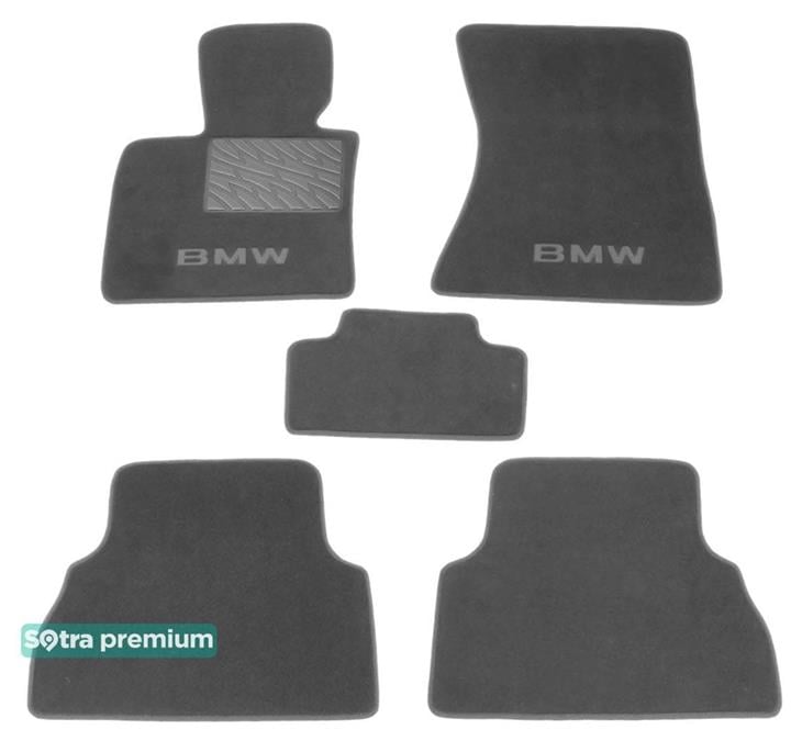 Sotra 06559-CH-GREY Interior mats Sotra two-layer gray for BMW X5 (2008-2013), set 06559CHGREY
