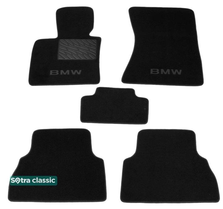 Sotra 06559-GD-BLACK Interior mats Sotra two-layer black for BMW X5 (2008-2013), set 06559GDBLACK