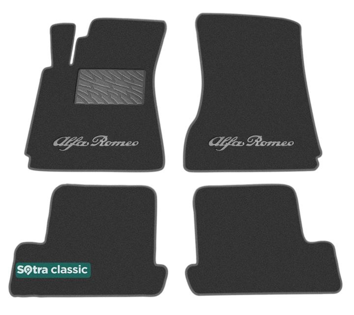 Sotra 06562-GD-GREY Interior mats Sotra two-layer gray for Alfa Romeo Brera (2005-2010), set 06562GDGREY