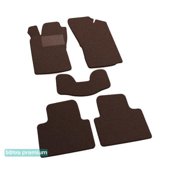Sotra 06564-CH-CHOCO Interior mats Sotra two-layer brown for Alfa Romeo Gt (2003-2010), set 06564CHCHOCO