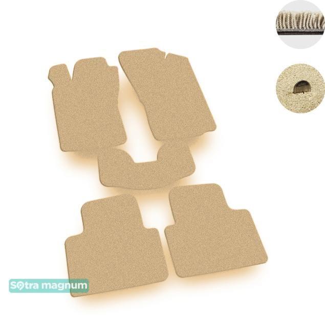 Sotra 06564-MG20-BEIGE Interior mats Sotra two-layer beige for Alfa Romeo Gt (2003-2010), set 06564MG20BEIGE