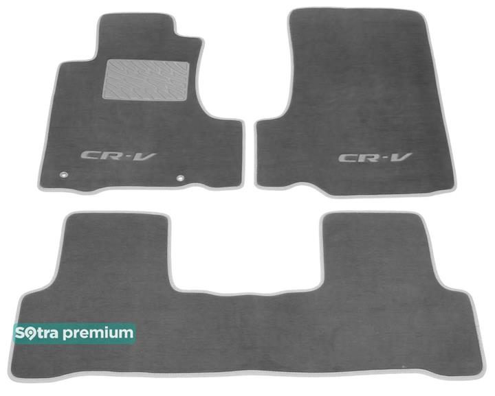 Sotra 06566-CH-GREY Interior mats Sotra two-layer gray for Honda Cr-v (2007-2011), set 06566CHGREY