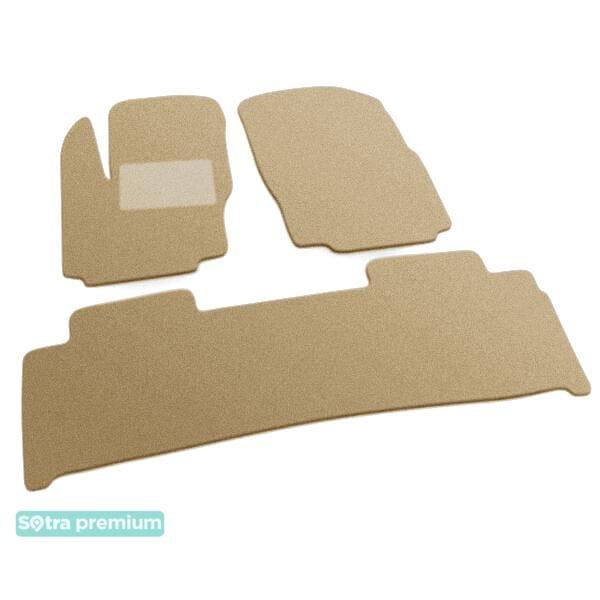 Sotra 06586-CH-BEIGE Interior mats Sotra two-layer beige for Ford S-max (2006-2015), set 06586CHBEIGE