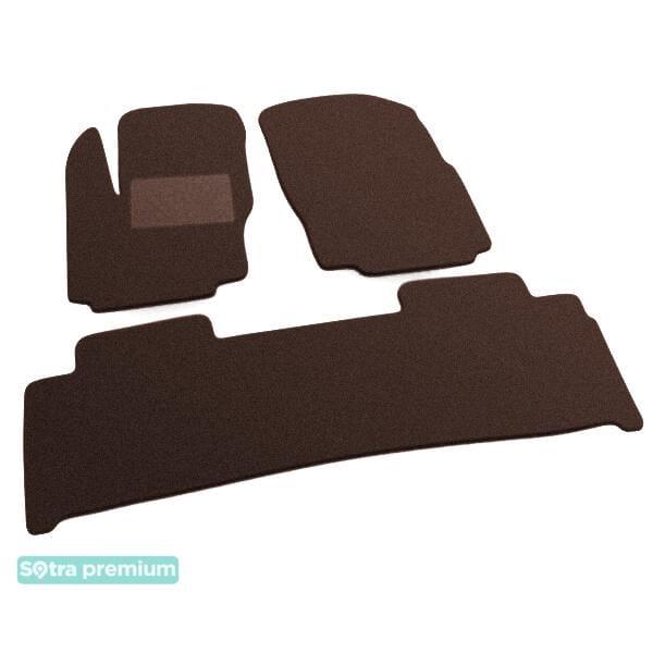 Sotra 06586-CH-CHOCO Interior mats Sotra two-layer brown for Ford S-max (2006-2015), set 06586CHCHOCO