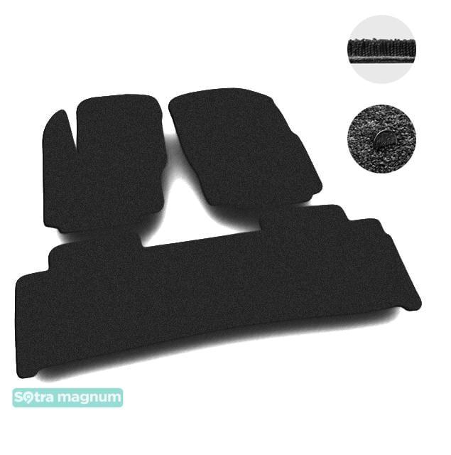 Sotra 06586-MG15-BLACK Interior mats Sotra two-layer black for Ford S-max (2006-2015), set 06586MG15BLACK