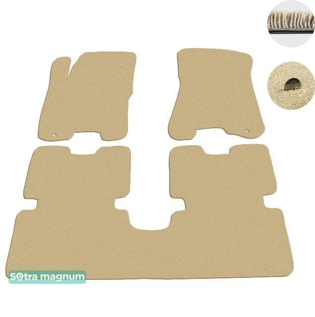 Sotra 06598-MG20-BEIGE Interior mats Sotra two-layer beige for KIA Sportage (2004-2009), set 06598MG20BEIGE