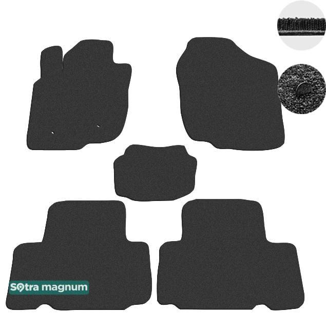 Sotra 06601-MG15-BLACK Interior mats Sotra two-layer black for Toyota Rav4 (2005-2012), set 06601MG15BLACK