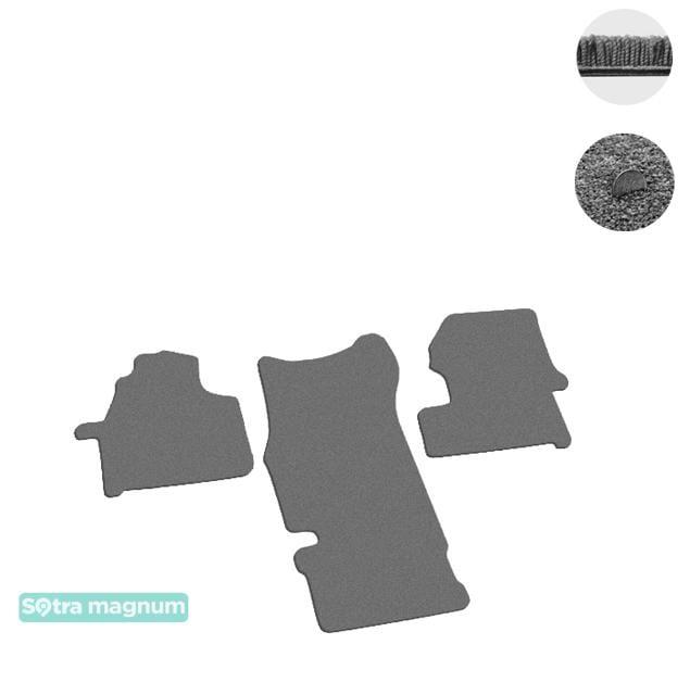 Sotra 06609-MG20-GREY Interior mats Sotra two-layer gray for Mercedes Sprinter (2006-), set 06609MG20GREY