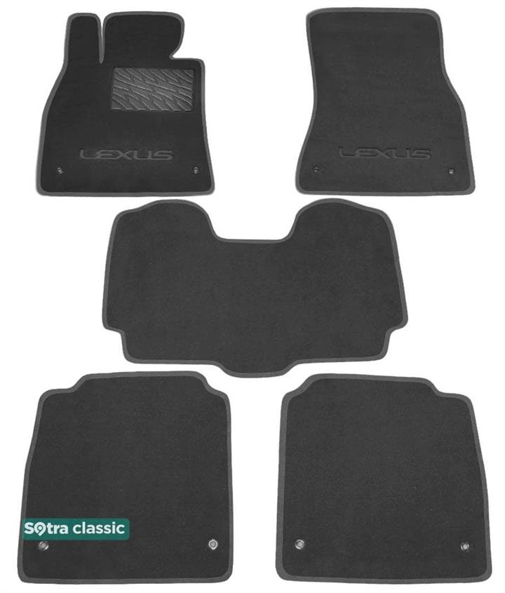Sotra 06613-GD-GREY Interior mats Sotra two-layer gray for Lexus Ls (2006-2017), set 06613GDGREY