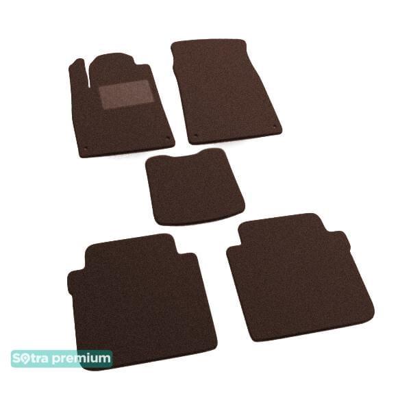 Sotra 06615-CH-CHOCO Interior mats Sotra two-layer brown for Citroen C6 (2005-2012), set 06615CHCHOCO