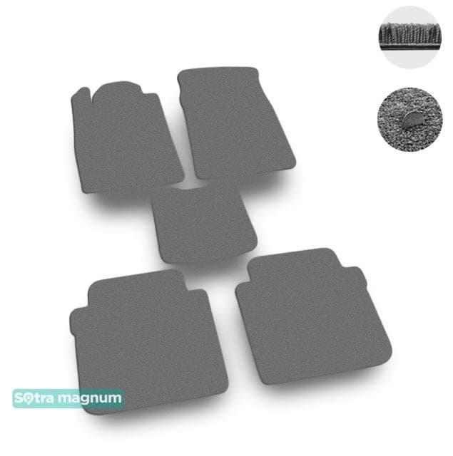 Sotra 06615-MG20-GREY Interior mats Sotra two-layer gray for Citroen C6 (2005-2012), set 06615MG20GREY
