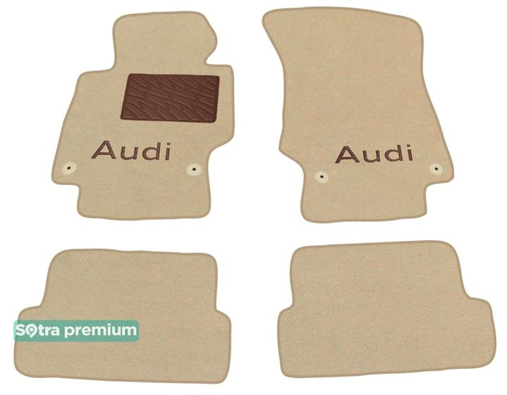 Sotra 06617-CH-BEIGE Interior mats Sotra two-layer beige for Audi Tt coupe (2006-2014), set 06617CHBEIGE