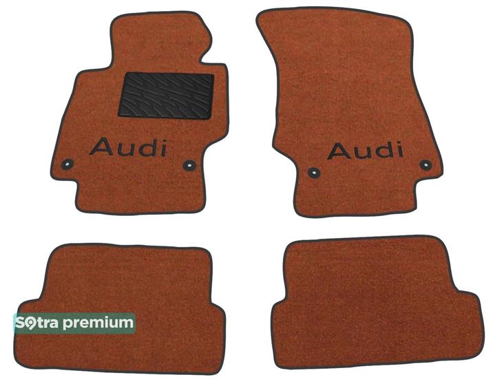 Sotra 06617-CH-TERRA Interior mats Sotra two-layer terracotta for Audi Tt coupe (2006-2014), set 06617CHTERRA