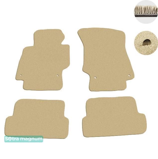 Sotra 06617-MG20-BEIGE Interior mats Sotra two-layer beige for Audi Tt coupe (2006-2014), set 06617MG20BEIGE
