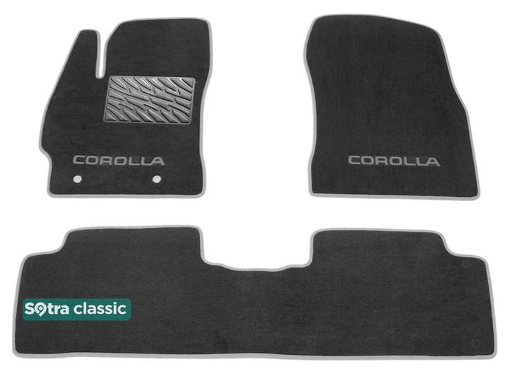Sotra 06619-GD-GREY Interior mats Sotra two-layer gray for Toyota Corolla (2007-2013), set 06619GDGREY