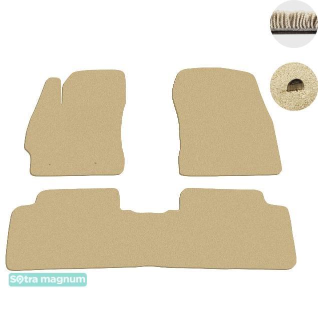 Sotra 06619-MG20-BEIGE Interior mats Sotra two-layer beige for Toyota Corolla (2007-2013), set 06619MG20BEIGE
