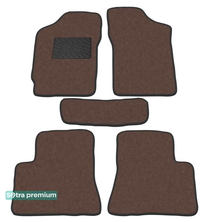 Sotra 06620-CH-CHOCO Interior mats Sotra two-layer brown for Lifan 520 / breez (2006-), set 06620CHCHOCO