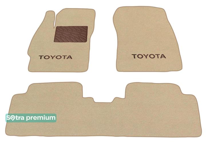 Sotra 06625-CH-BEIGE Interior mats Sotra two-layer beige for Toyota Auris (2006-2012), set 06625CHBEIGE
