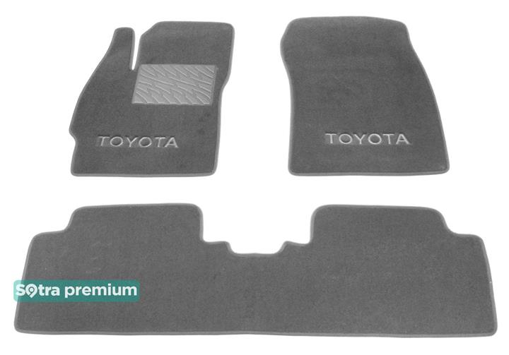 Sotra 06625-CH-GREY Interior mats Sotra two-layer gray for Toyota Auris (2006-2012), set 06625CHGREY
