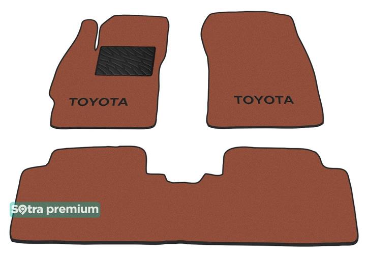 Sotra 06625-CH-TERRA Interior mats Sotra two-layer terracotta for Toyota Auris (2006-2012), set 06625CHTERRA
