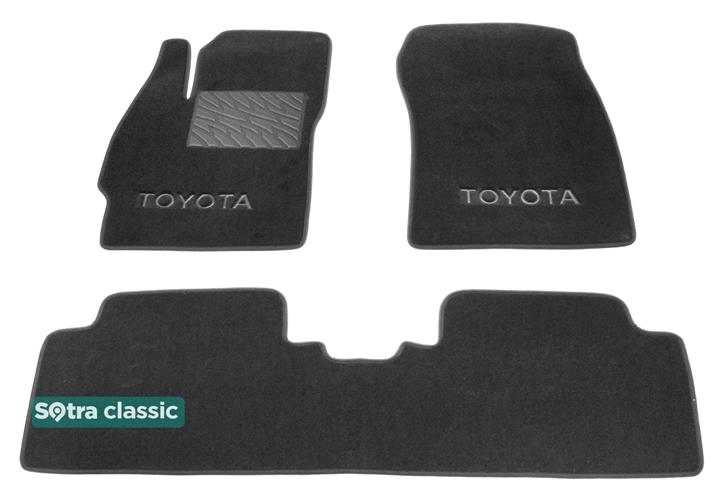 Sotra 06625-GD-GREY Interior mats Sotra two-layer gray for Toyota Auris (2006-2012), set 06625GDGREY