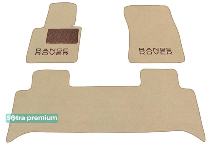 Sotra 06637-CH-BEIGE Interior mats Sotra two-layer beige for Land Rover Range rover (2005-2013), set 06637CHBEIGE