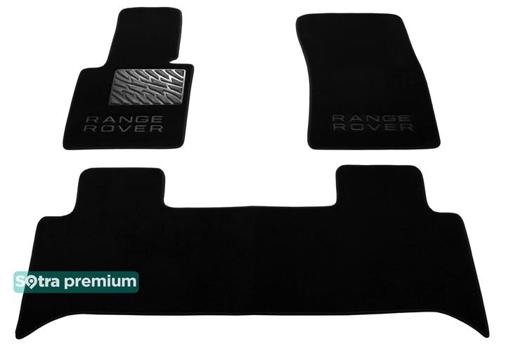 Sotra 06637-CH-BLACK Interior mats Sotra two-layer black for Land Rover Range rover (2005-2013), set 06637CHBLACK