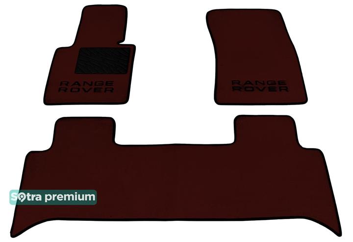 Sotra 06637-CH-CHOCO Interior mats Sotra two-layer brown for Land Rover Range rover (2005-2013), set 06637CHCHOCO