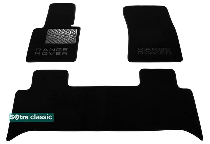 Sotra 06637-GD-BLACK Interior mats Sotra two-layer black for Land Rover Range rover (2005-2013), set 06637GDBLACK