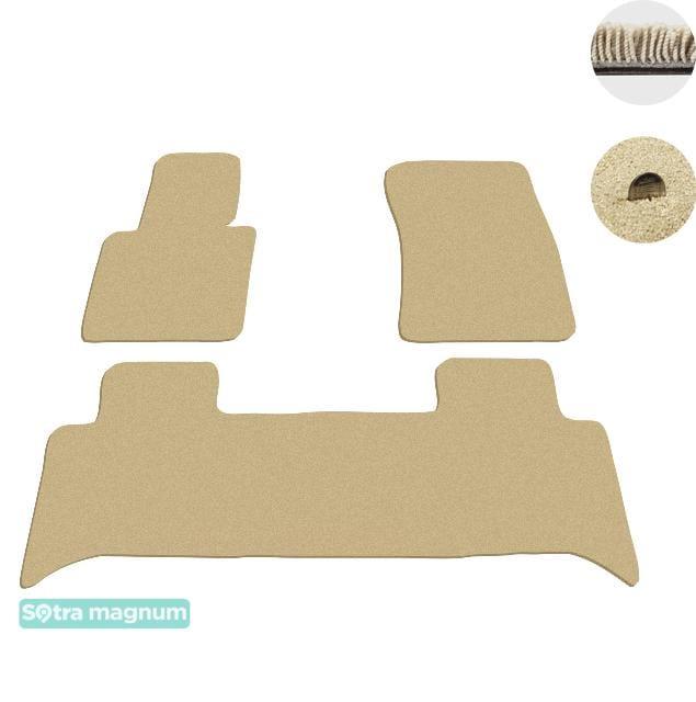 Sotra 06637-MG20-BEIGE Interior mats Sotra two-layer beige for Land Rover Range rover (2005-2013), set 06637MG20BEIGE