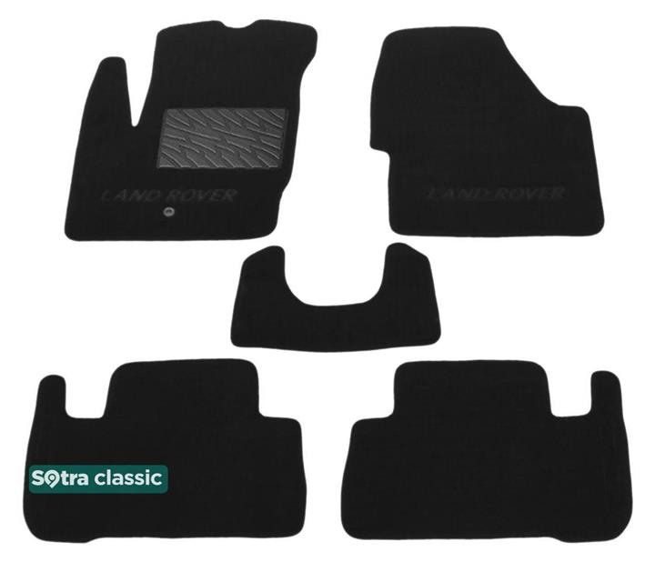 Sotra 06642-GD-BLACK Interior mats Sotra two-layer black for Land Rover Freelander (2007-2014), set 06642GDBLACK