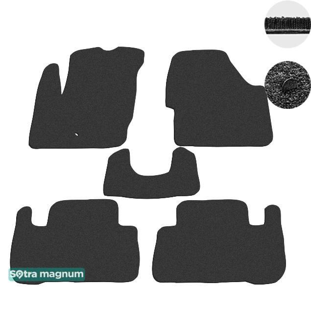 Sotra 06642-MG15-BLACK Interior mats Sotra two-layer black for Land Rover Freelander (2007-2014), set 06642MG15BLACK