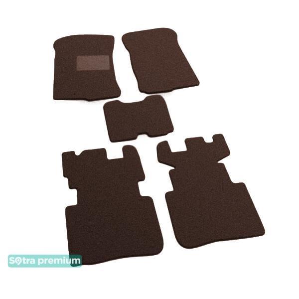 Sotra 06645-CH-CHOCO Interior mats Sotra two-layer brown for KIA Carens (2007-2013), set 06645CHCHOCO