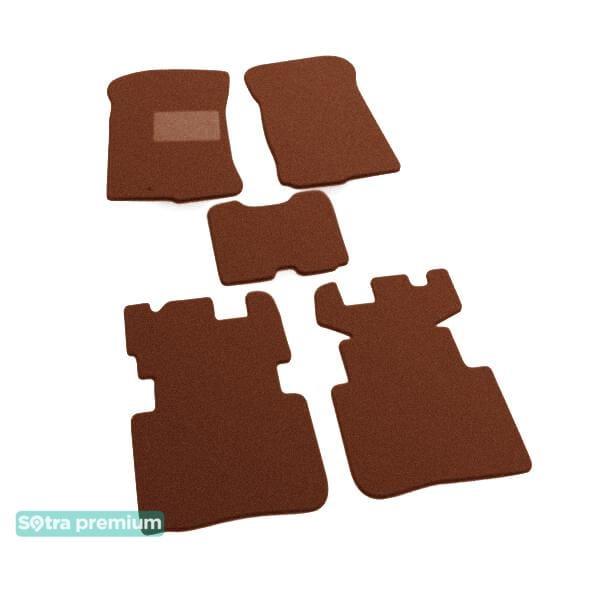 Sotra 06645-CH-TERRA Interior mats Sotra two-layer terracotta for KIA Carens (2007-2013), set 06645CHTERRA