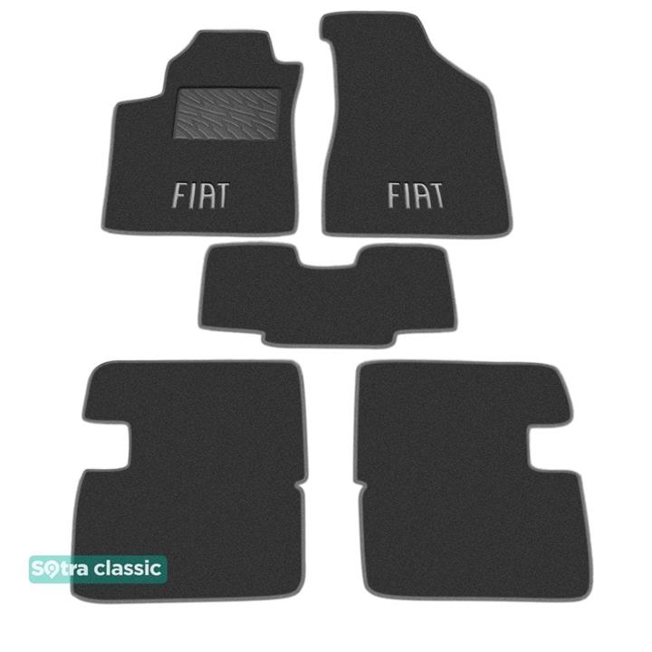 Sotra 06646-GD-GREY Interior mats Sotra two-layer gray for Fiat Bravo (2006-2014), set 06646GDGREY