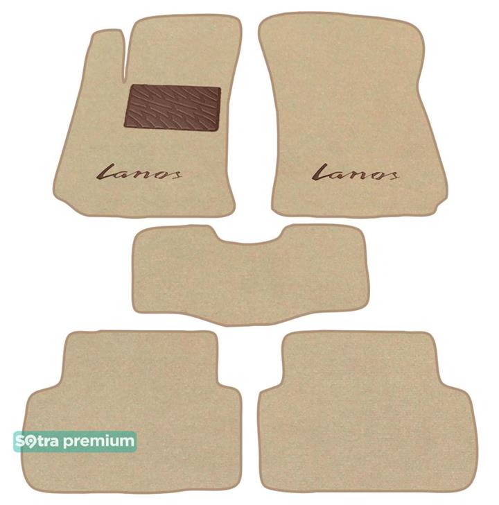 Sotra 06665-CH-BEIGE Interior mats Sotra two-layer beige for Daewoo Lanos (1997-), set 06665CHBEIGE