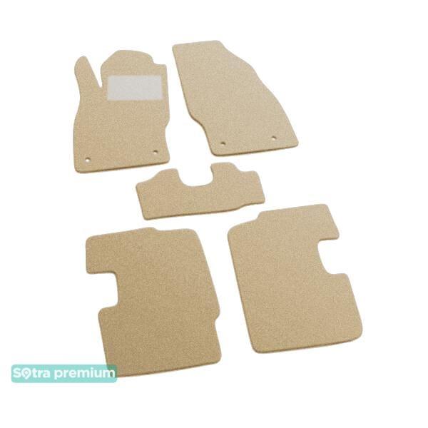 Sotra 06669-CH-BEIGE Interior mats Sotra two-layer beige for Opel Corsa d (2006-2014), set 06669CHBEIGE
