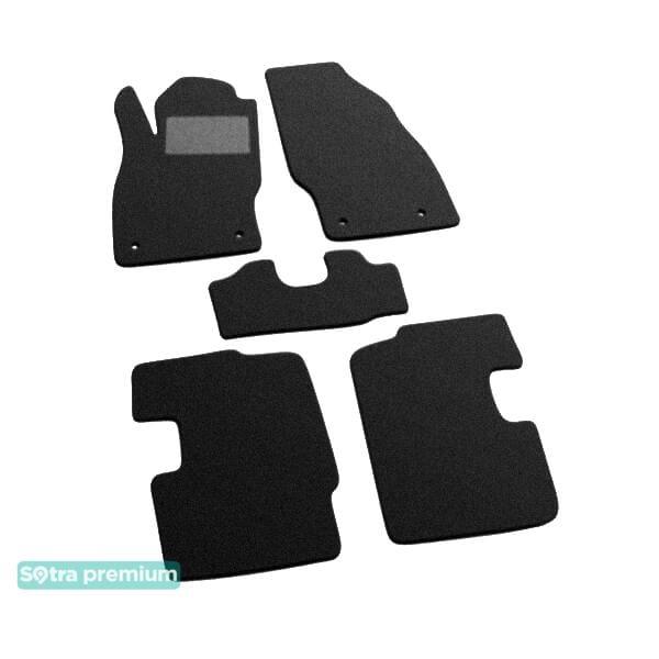 Sotra 06669-CH-BLACK Interior mats Sotra two-layer black for Opel Corsa d (2006-2014), set 06669CHBLACK