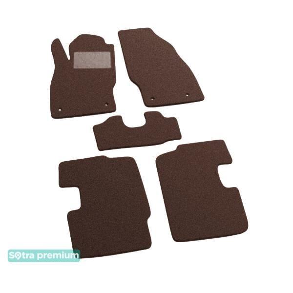 Sotra 06669-CH-CHOCO Interior mats Sotra two-layer brown for Opel Corsa d (2006-2014), set 06669CHCHOCO