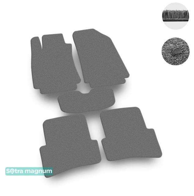 Sotra 06678-MG20-GREY Interior mats Sotra two-layer gray for Renault Clio (2005-2014), set 06678MG20GREY