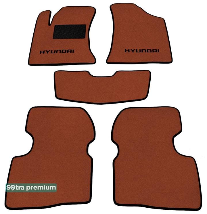 Sotra 06683-CH-TERRA Interior mats Sotra two-layer terracotta for Hyundai Elantra (2006-2010), set 06683CHTERRA