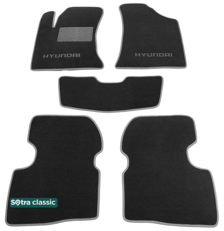 Sotra 06683-GD-GREY Interior mats Sotra two-layer gray for Hyundai Elantra (2006-2010), set 06683GDGREY